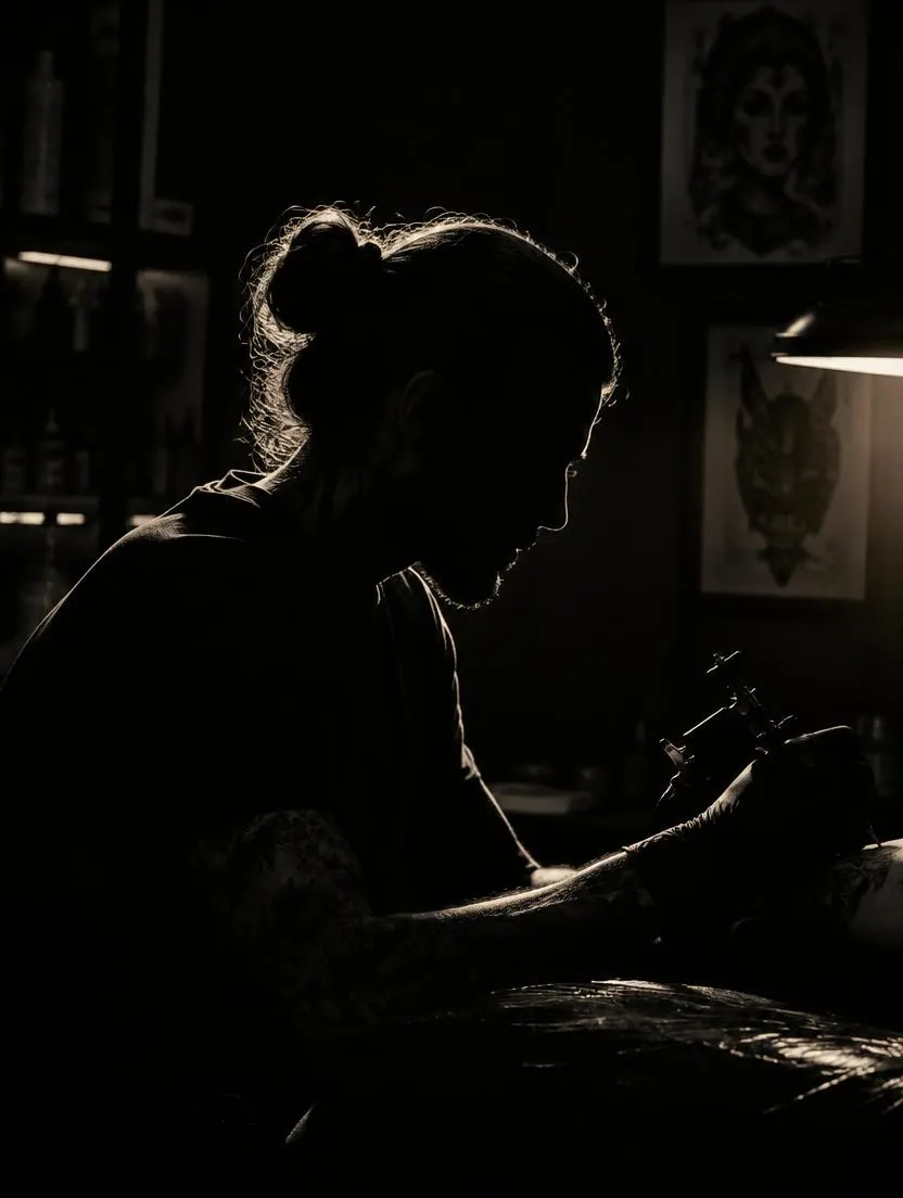 Portrait of tattoo artist Adam